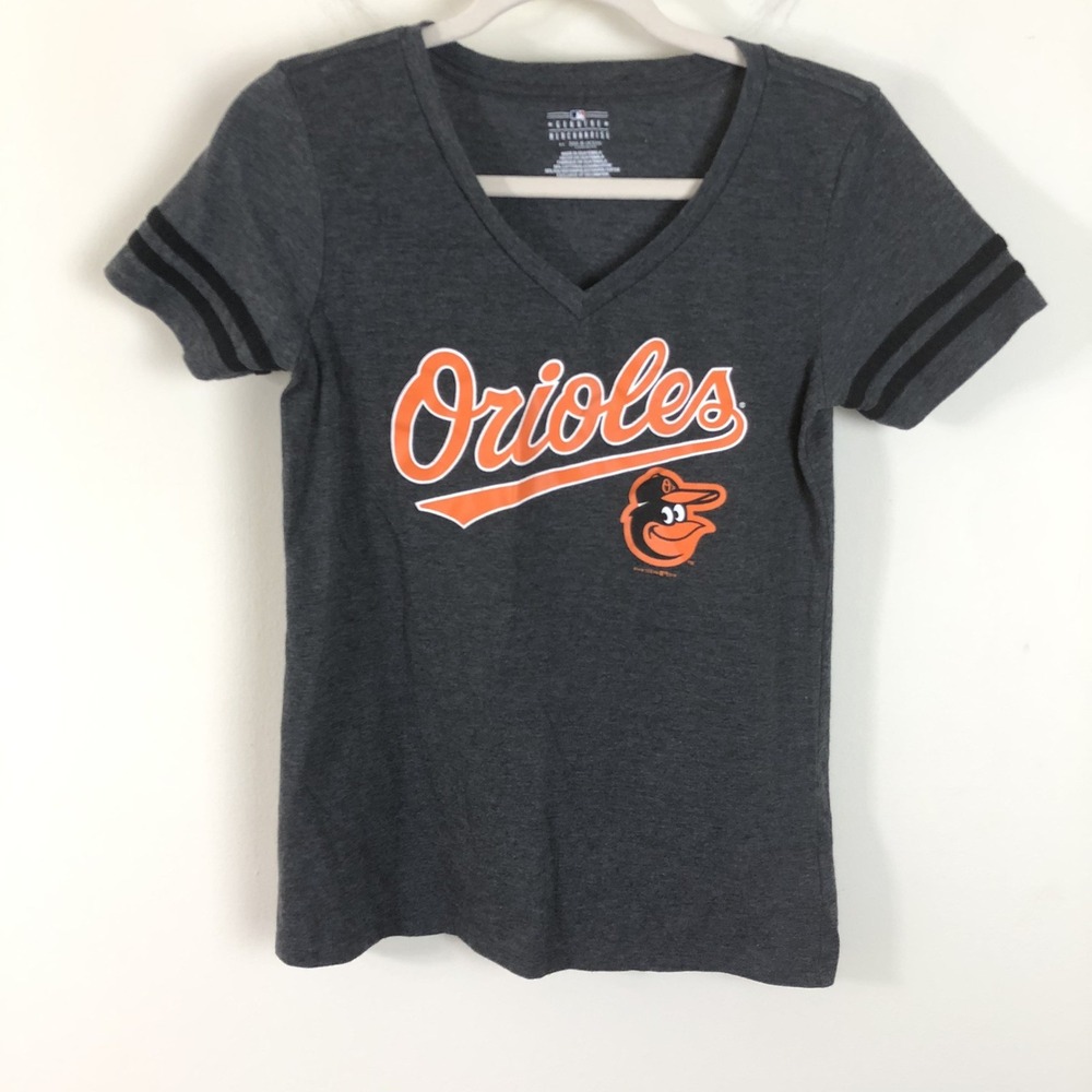 Baltimore Orioles Genuine Merchandise 5th & Ocean T-shirt Women's Sz S Gray MLB